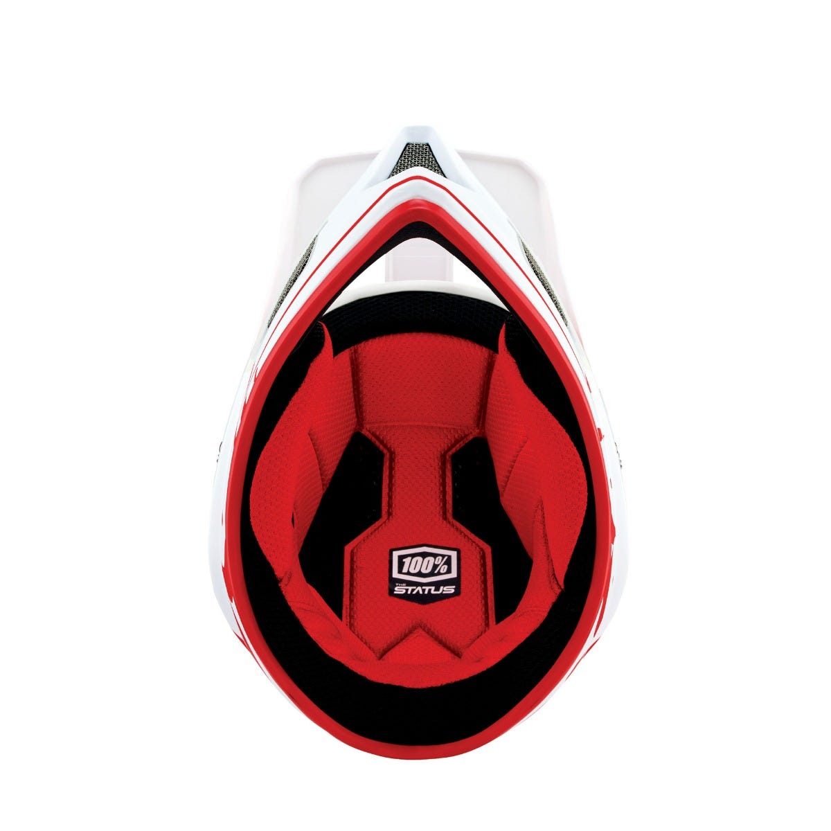 Fullface 100% STATUS Helmet Red/White