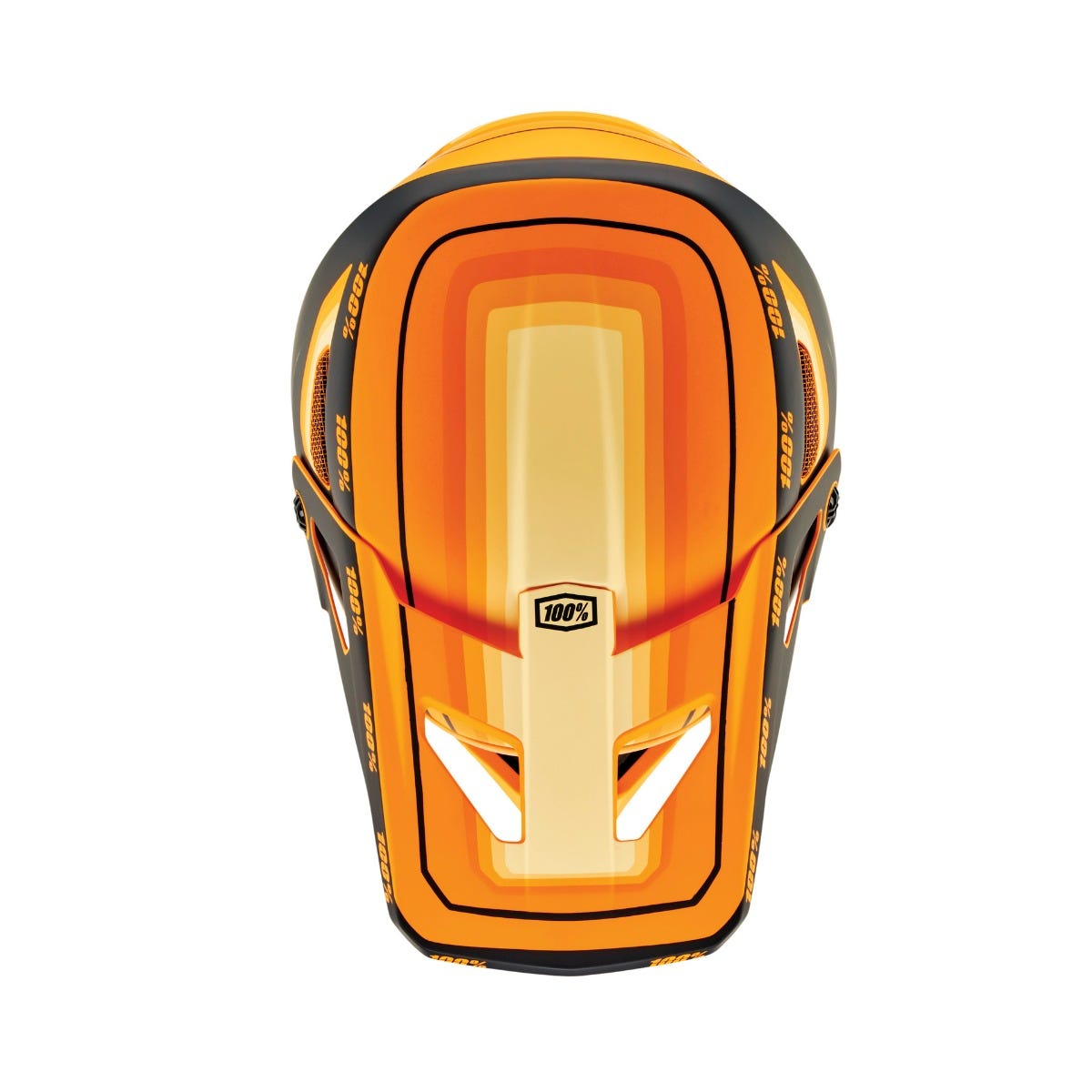 100% Status Youth Full Face Helmet Topenga Orange/Black