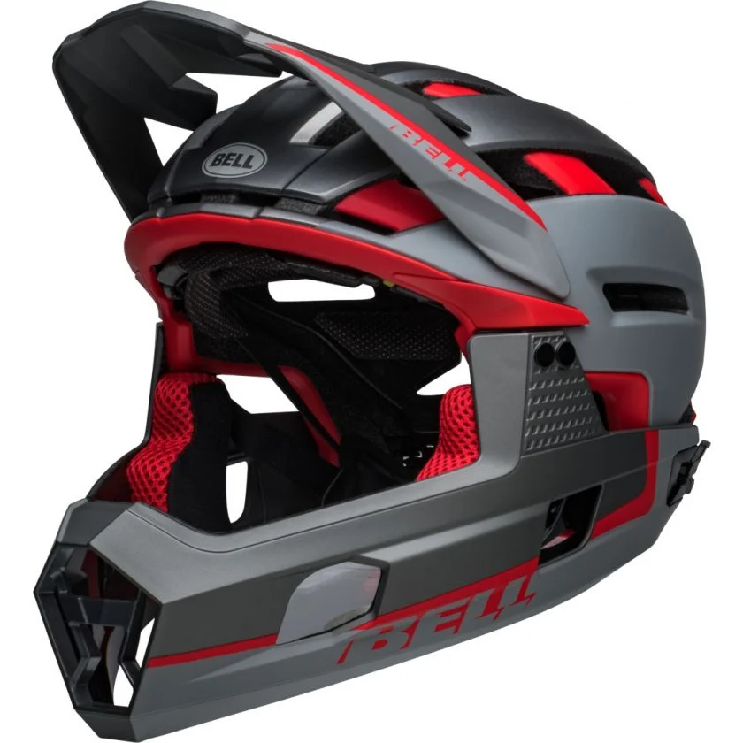 Bell Super Air R Spherical Mips Fullface Helmet Grey/Red