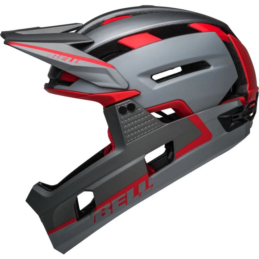 Bell Super Air R Spherical Mips Fullface Helmet Grey/Red