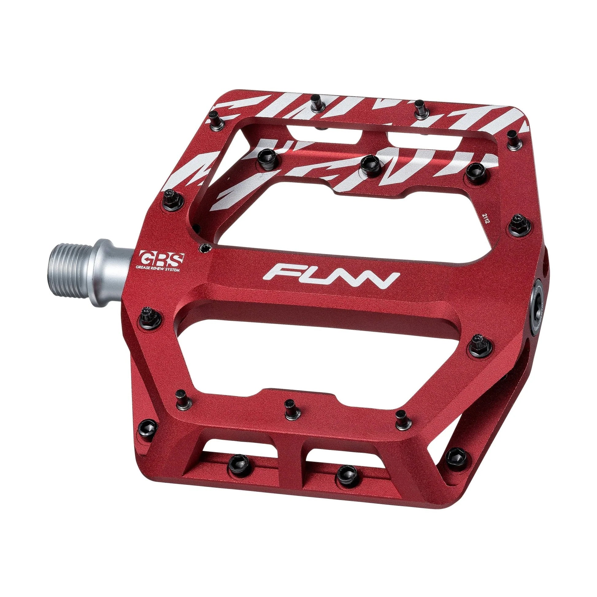 FUNN Funndamental MTB Pedals with Steel Pins Red