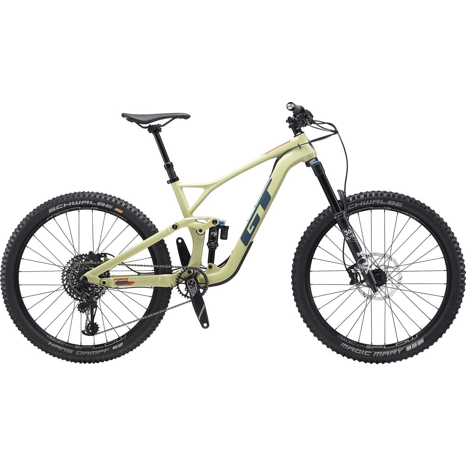 GT Force Carbon Expert 27.5 Mountain Bike Gloss Moss Green