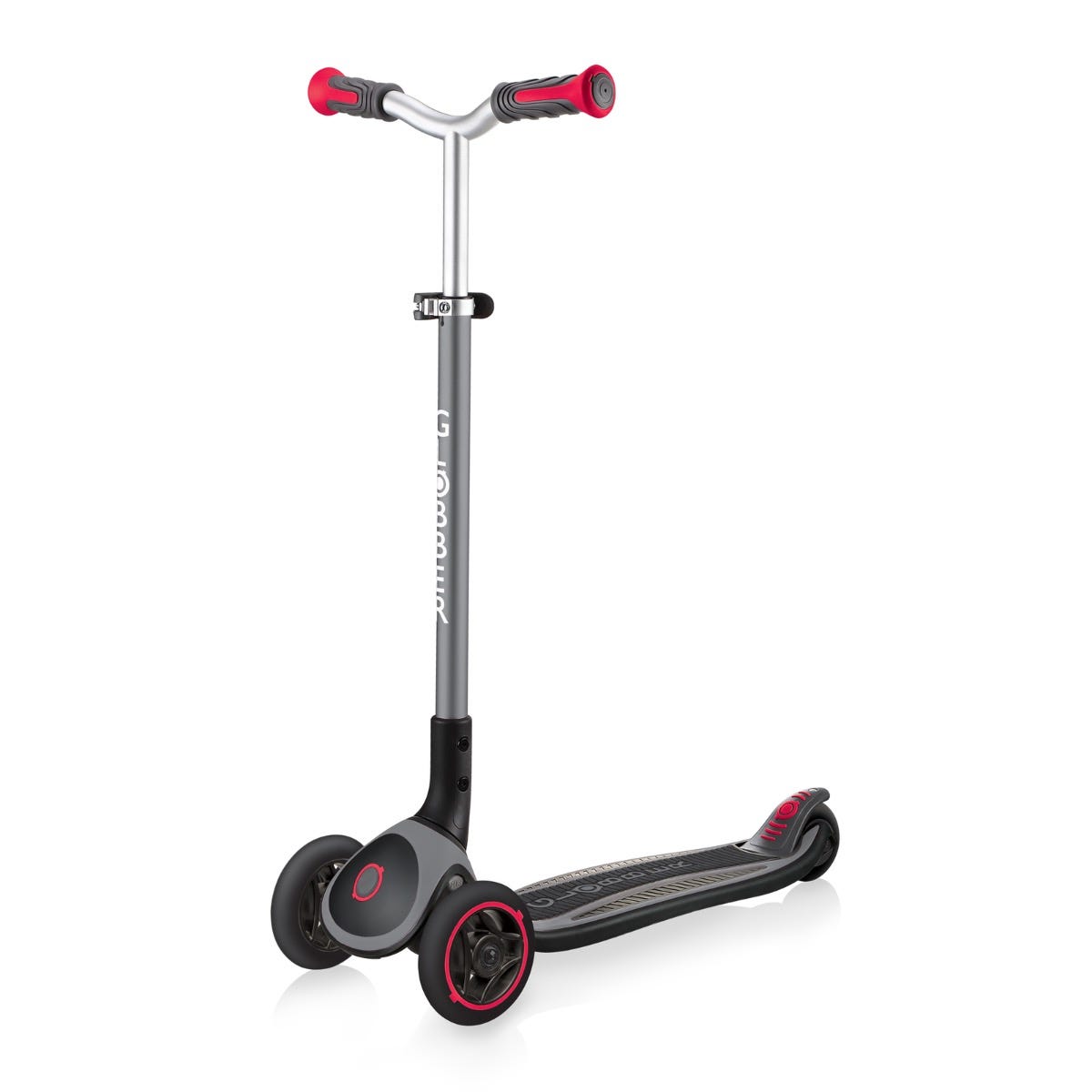Globber Master Foldable 3 Wheel Kids Scooter Black/Red