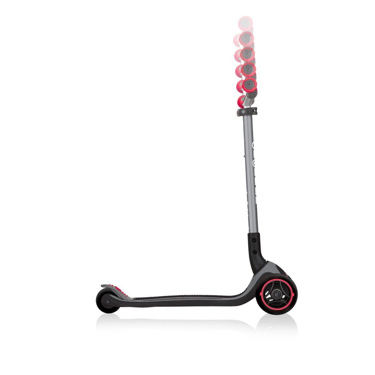 Globber Master Foldable 3 Wheel Kids Scooter Black/Red