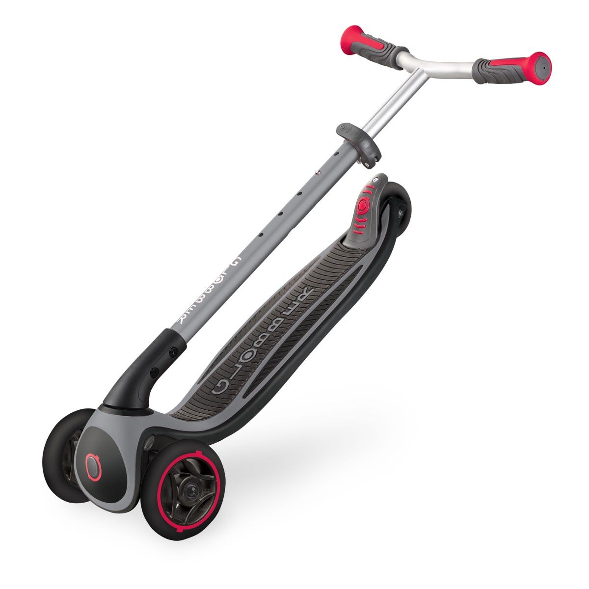 Globber Master Foldable 3 Wheel Kids Scooter Black/Red