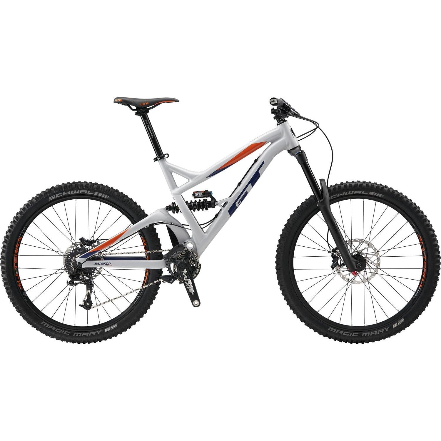 GT Sanction Elite 27.5" Mountain Bike Grey/Orange