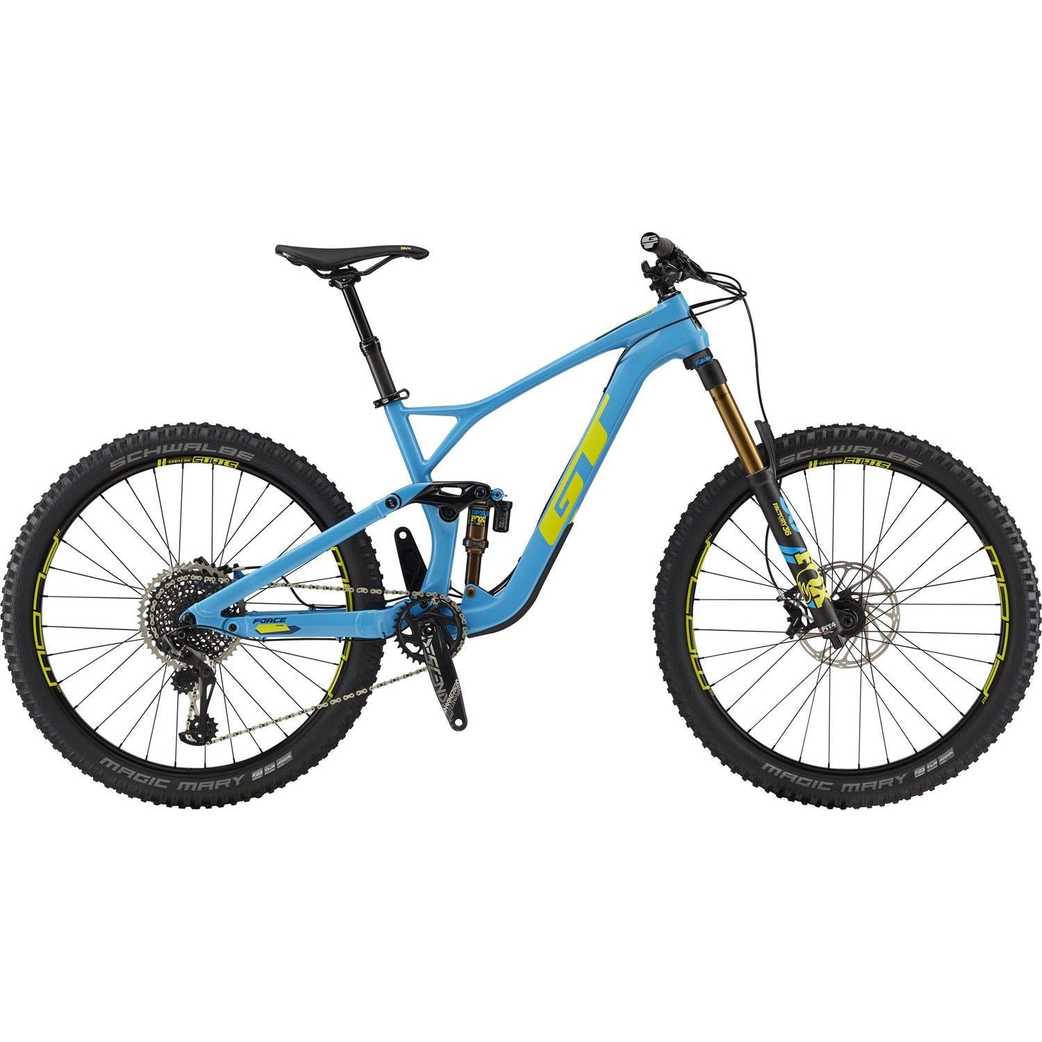 GT Force Carbon Pro 27.5 MD Cyan/Yellow (2019)