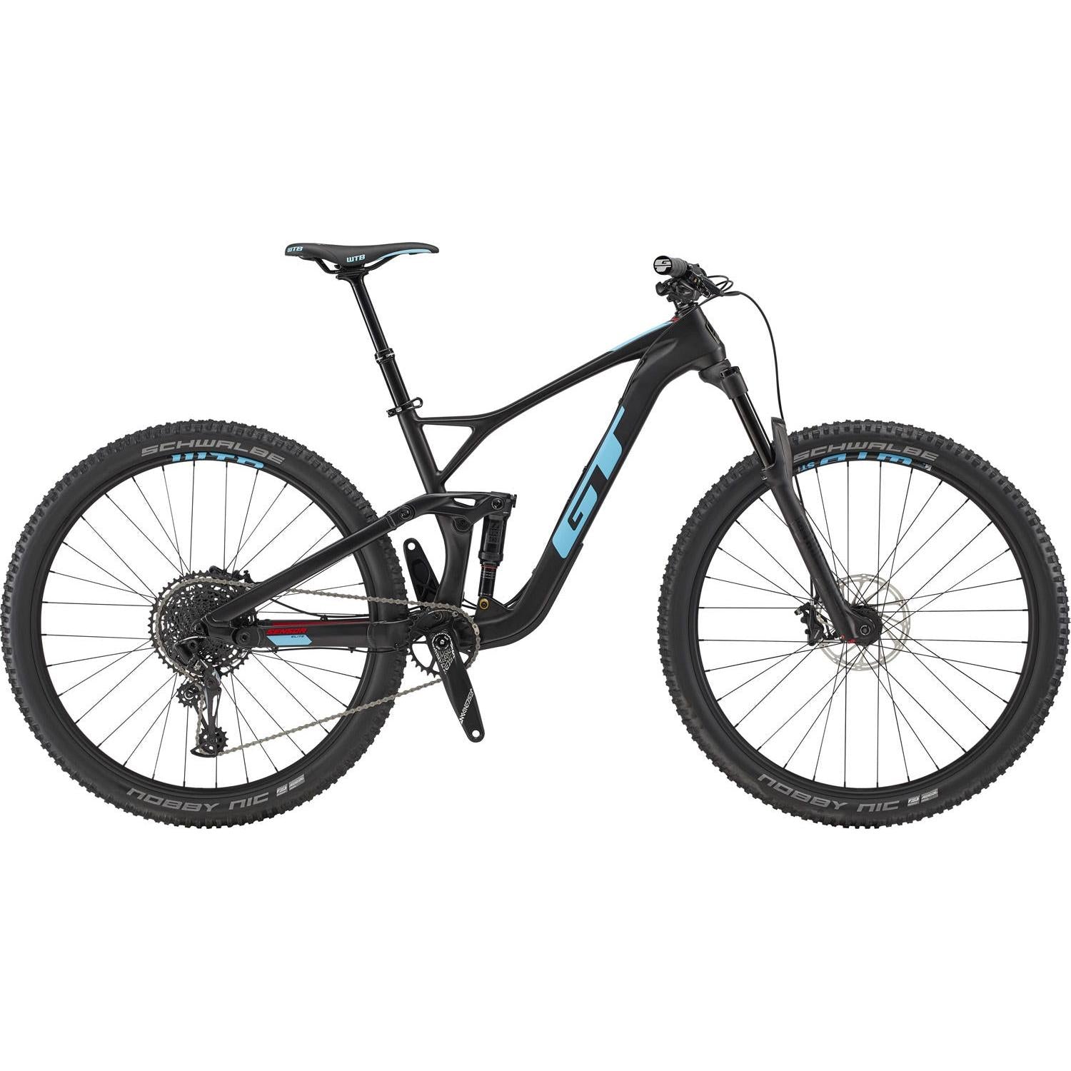 GT Sensor Carbon Elite Mountain Bike Raw Blue (2019)