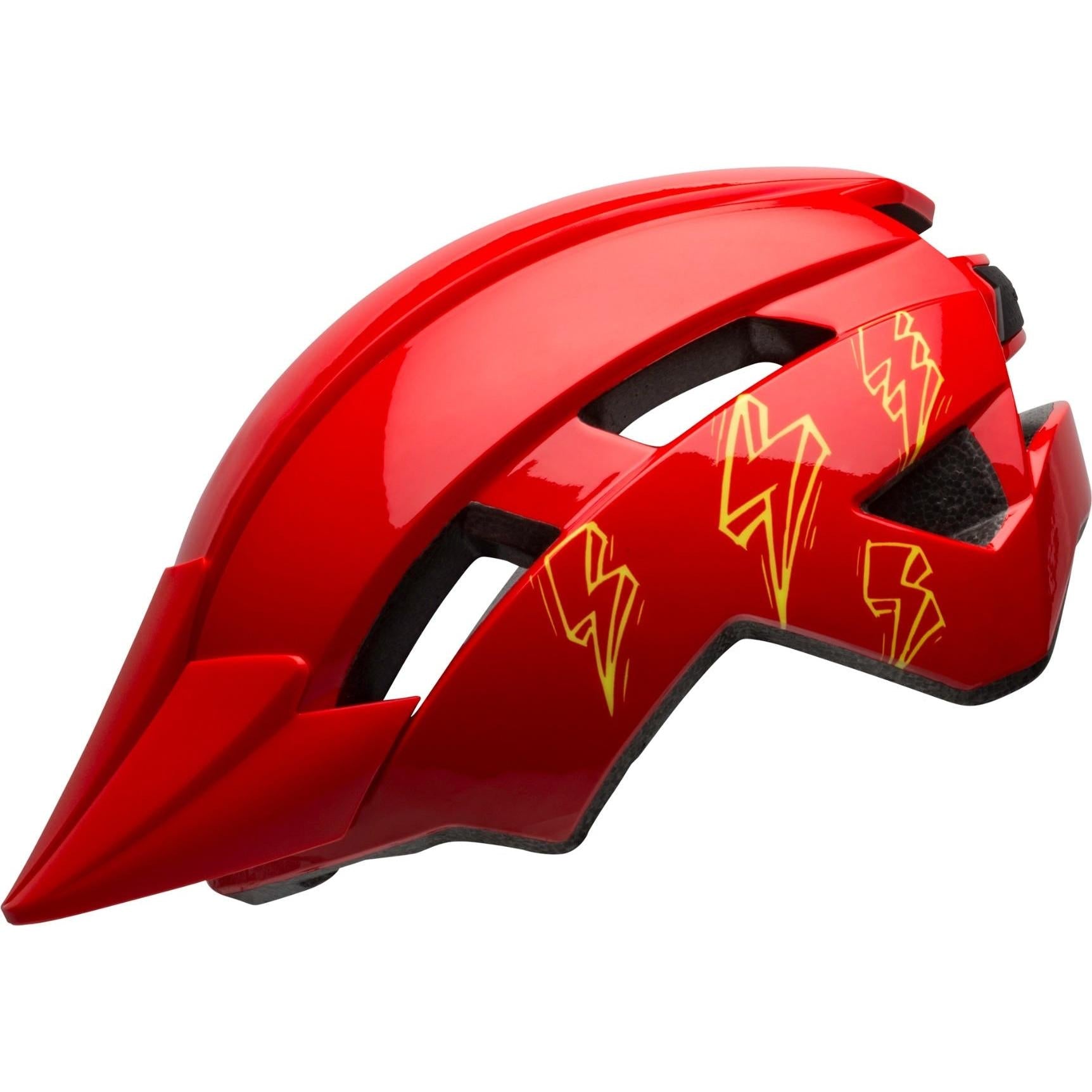 Bell Sidetrack II Kids Helmet Red Bolts