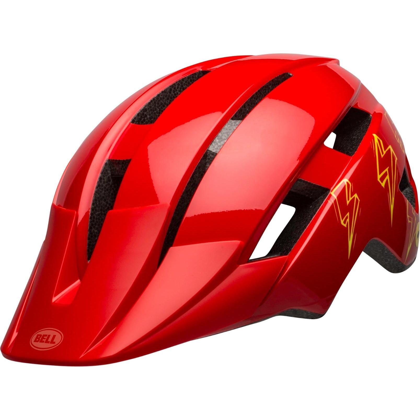 Bell Sidetrack II Kids Helmet Red Bolts
