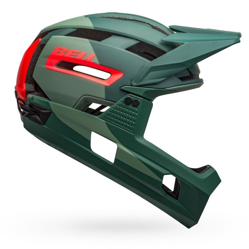 Bell Super Air R Spherical Mips Fullface Helmet Green/Infrared