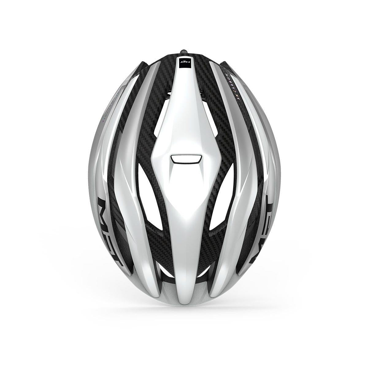 MET Trenta 3K Carbon MIPS Road Helmet White/Silver