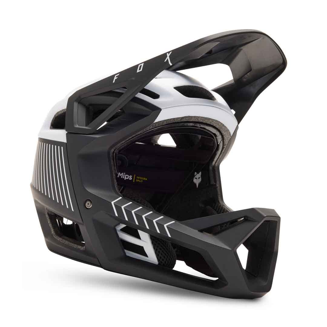 FOX Proframe RS Mash AS Fullface Helmet Black/White