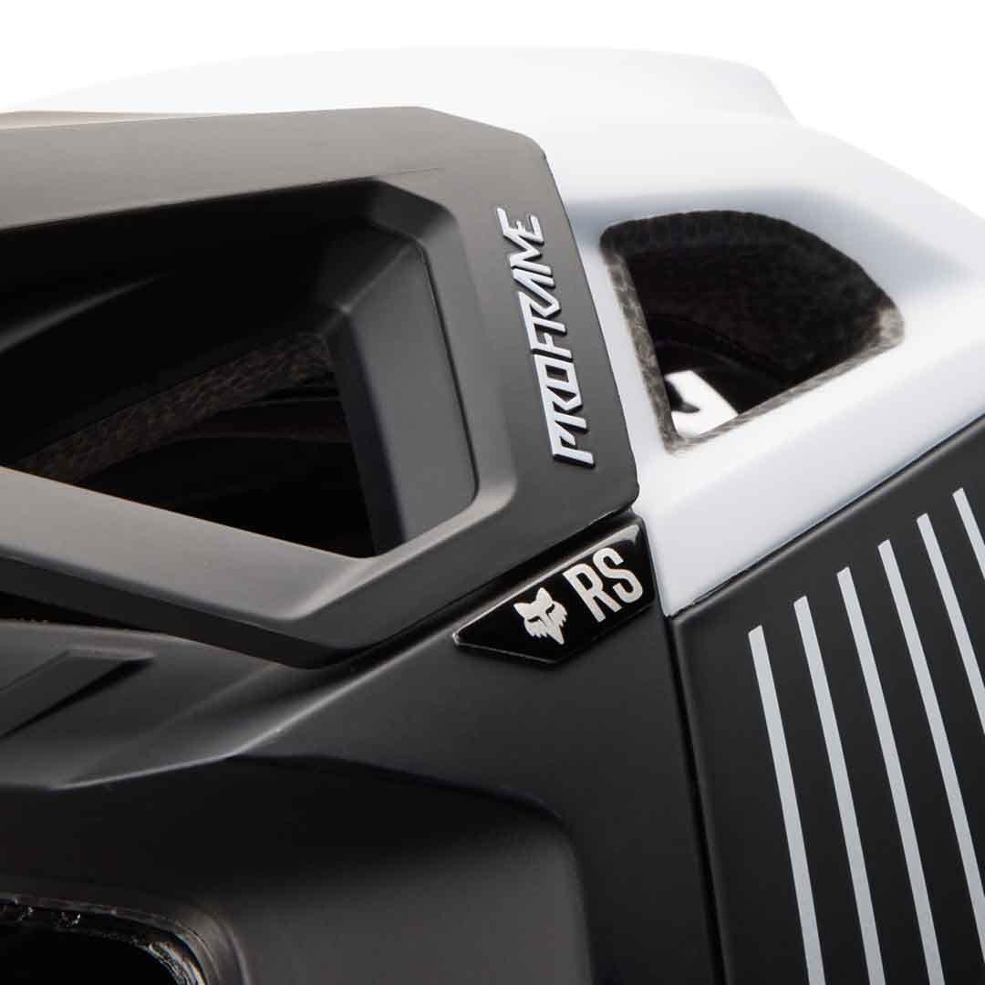 FOX Proframe RS Mash AS Fullface Helmet Black/White