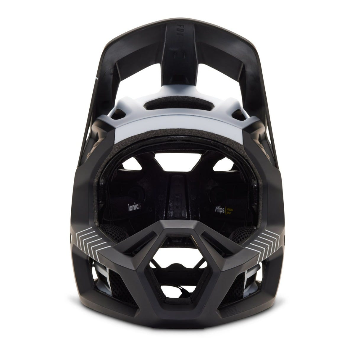 FOX Proframe RS Mash Fullface Helmet Black/White 2023
