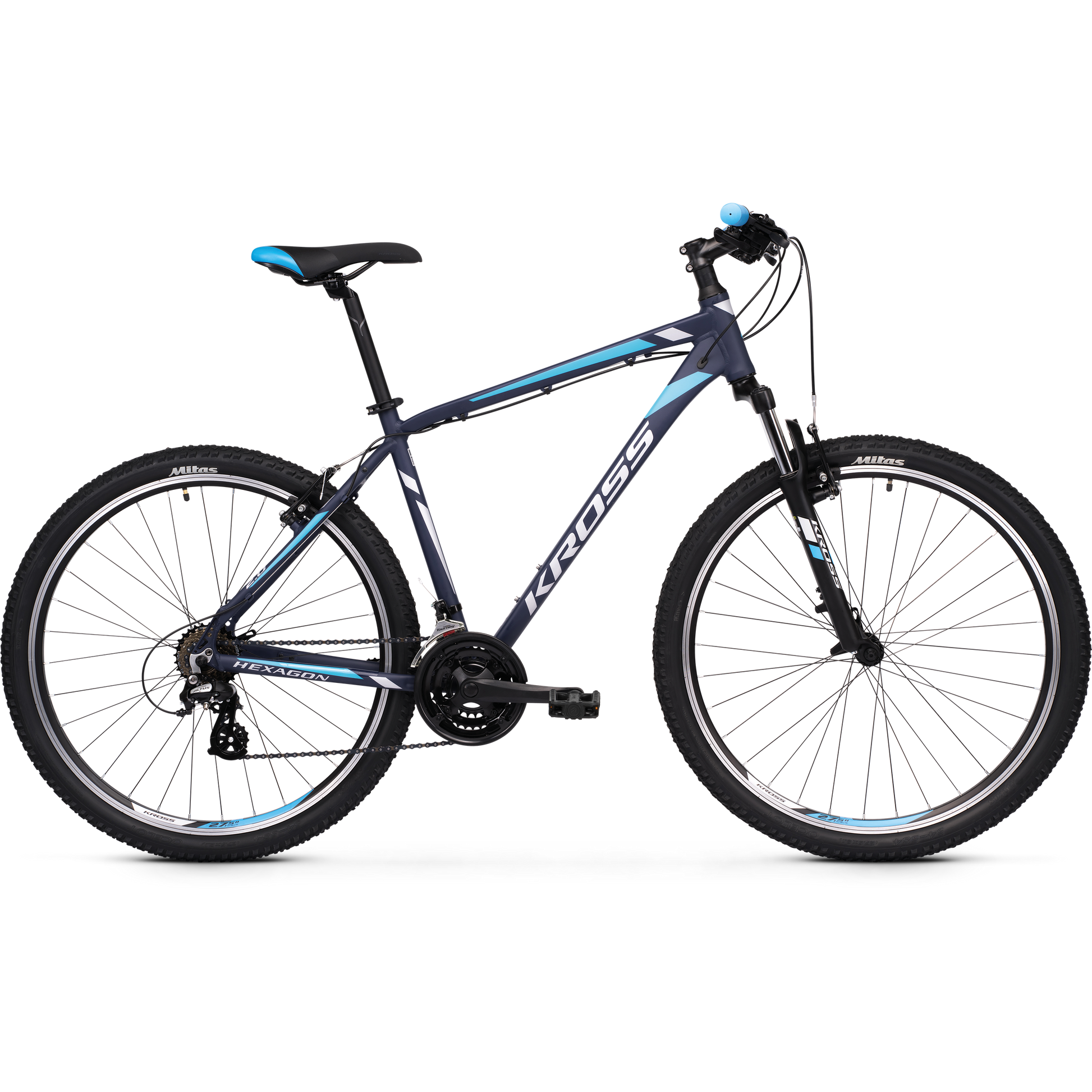Kross Hexagon 2.0 27.5 Mountain Bike Blue/Silver/Blue