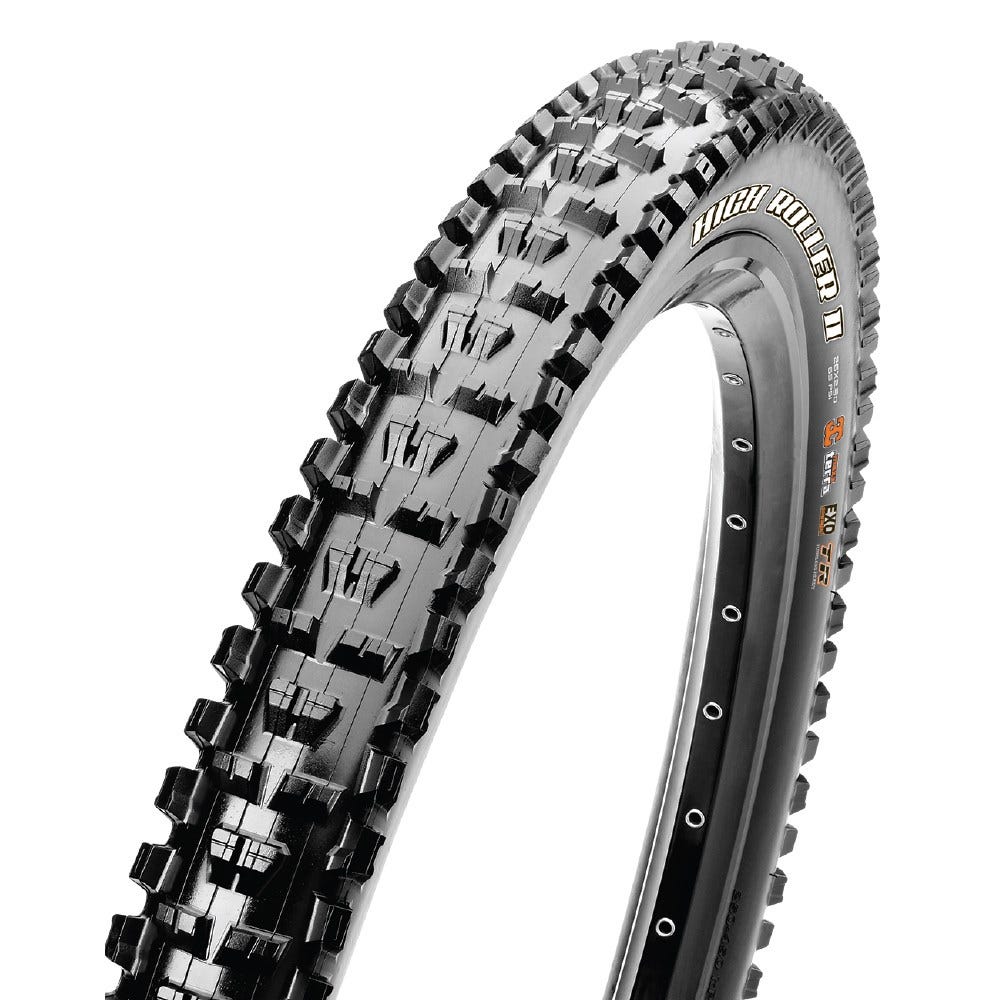 Maxxis High Roller II Folding MTB Tyre Ebike Silk Shield 27.5 X 2.4'' Black