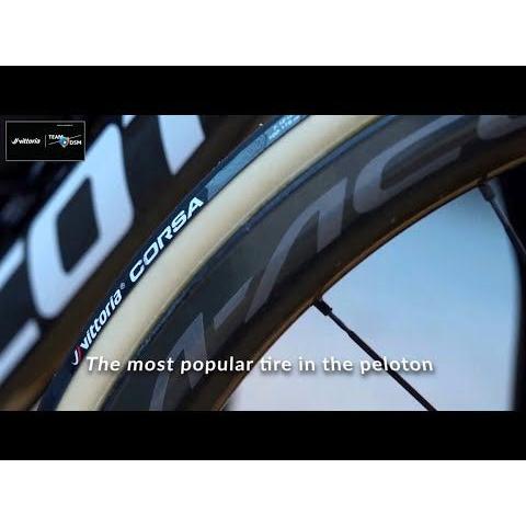 Vittoria Corsa Pro Folding Tyre 700 X 24C TLR G2 Black/Para
