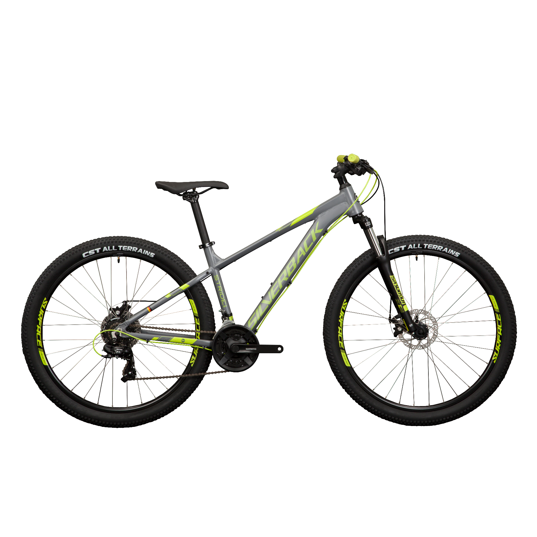 Silverback Stride MD 29 Mountain Bike Grey/Lime (2020)