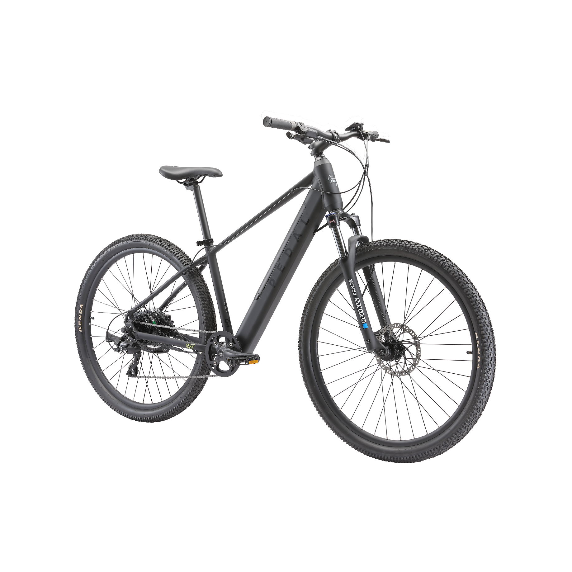 Pedal Coyote Electric Hardtail Mountain Bike Black