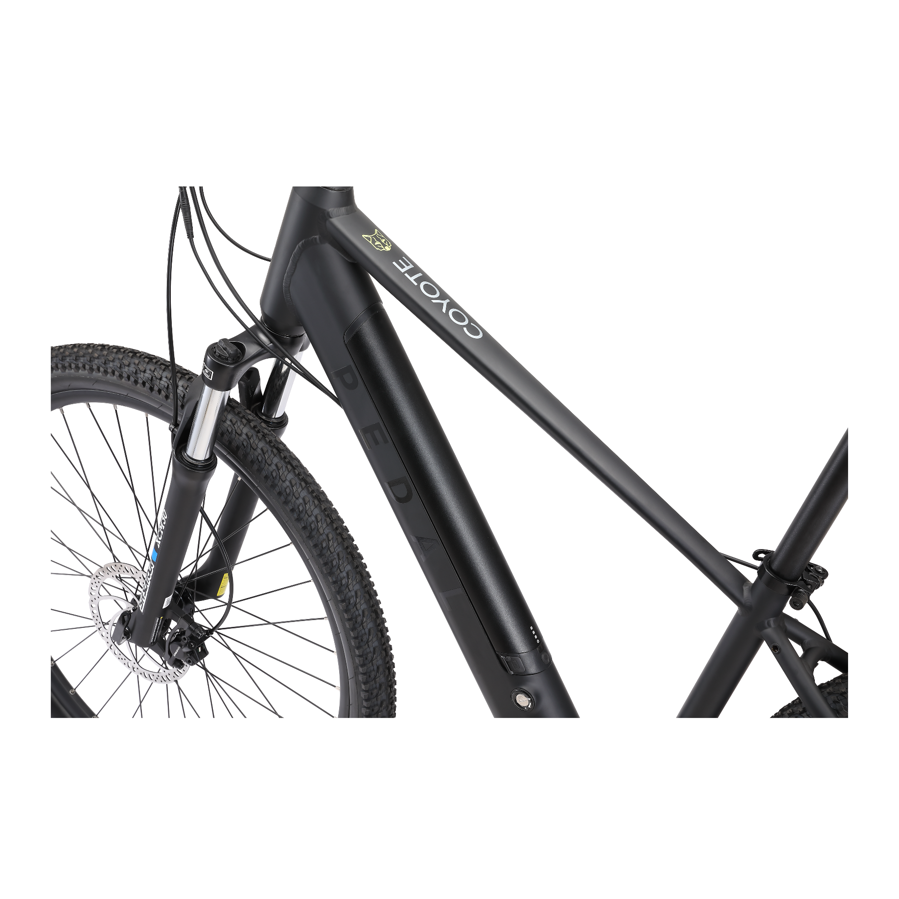 Pedal Coyote Electric Hardtail Mountain Bike Black