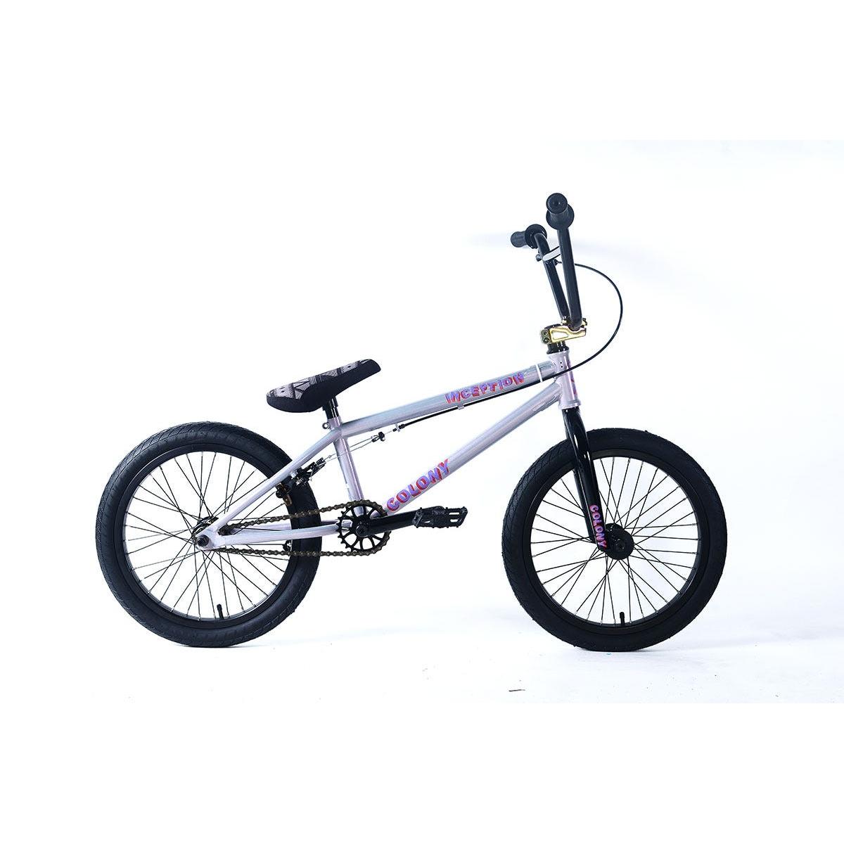 Colony Inception 18 Inch BMX Bike Pearl Silver/Rainbow (2019)