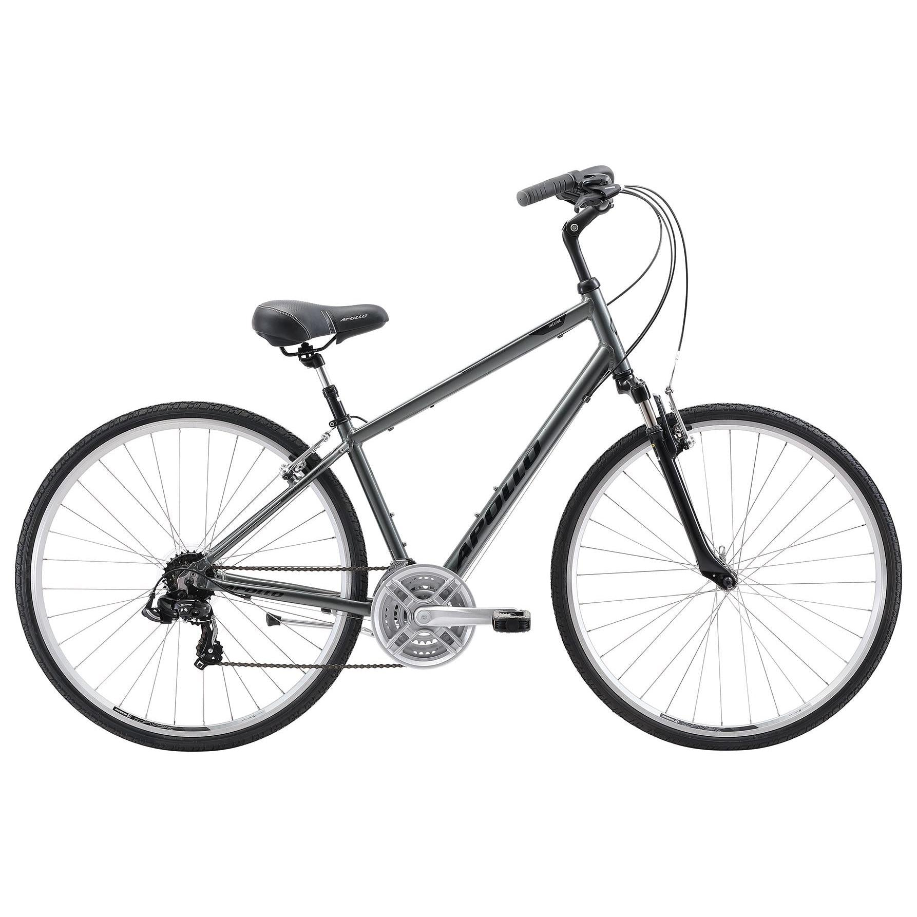 Apollo Incline Hybrid Gloss Charcoal Black/Silver