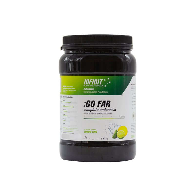 Infinit Nutrtition GO FAR Electrolyte & Carbohydrate Powder Lemon/Lime