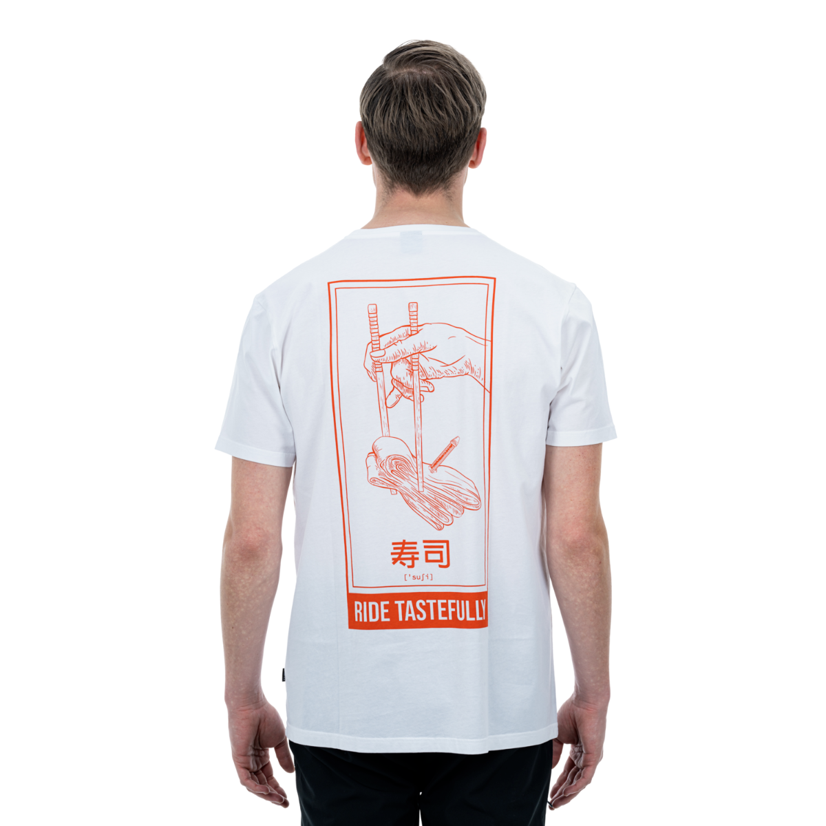 Cube Sushi Tube Organic T-Shirt White/Red