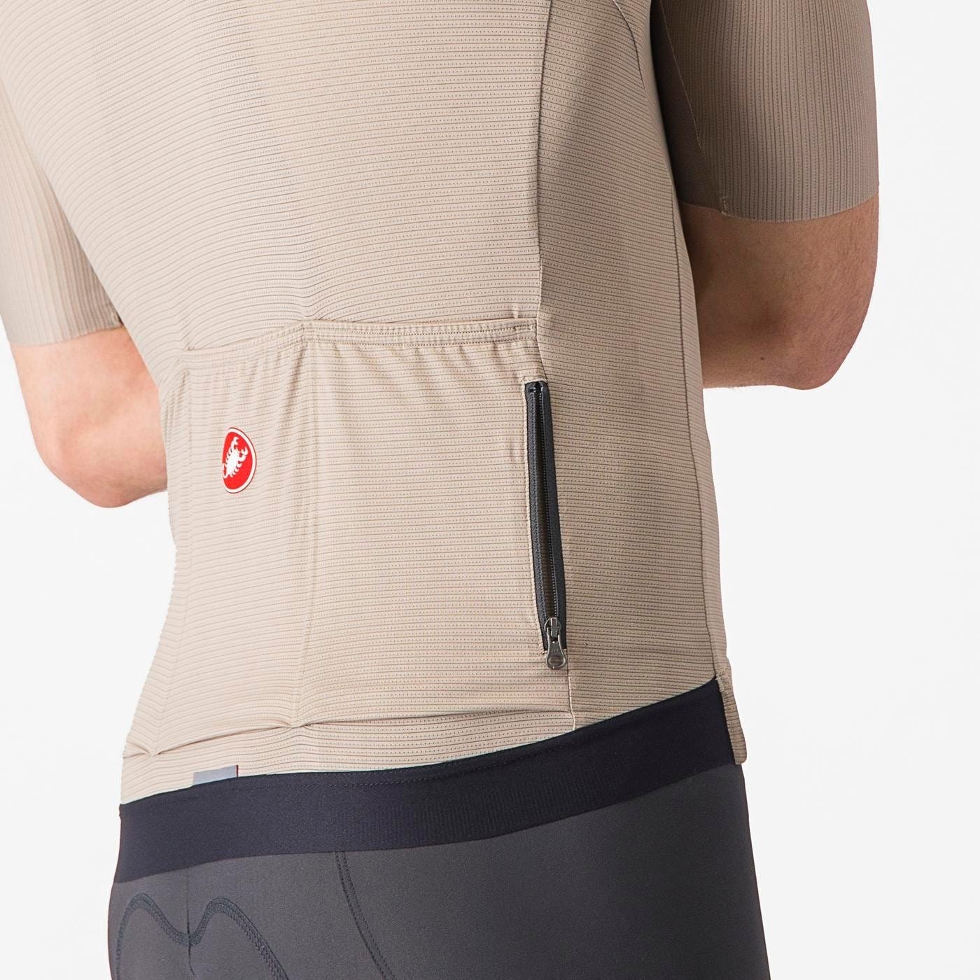 Castelli Espresso Short Sleeve Jersey Clay/Black