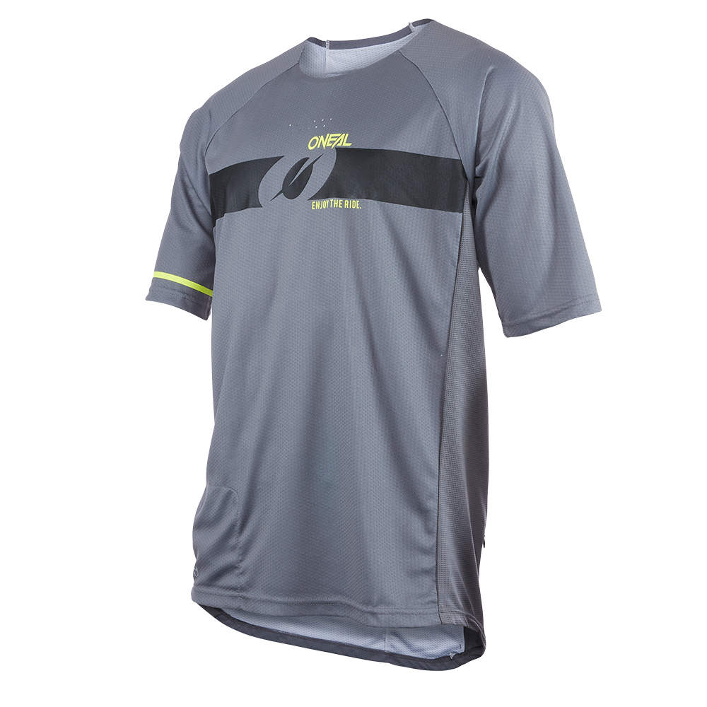 O'Neal Pin It Short Sleeve Jersey Grey/Neon Yellow