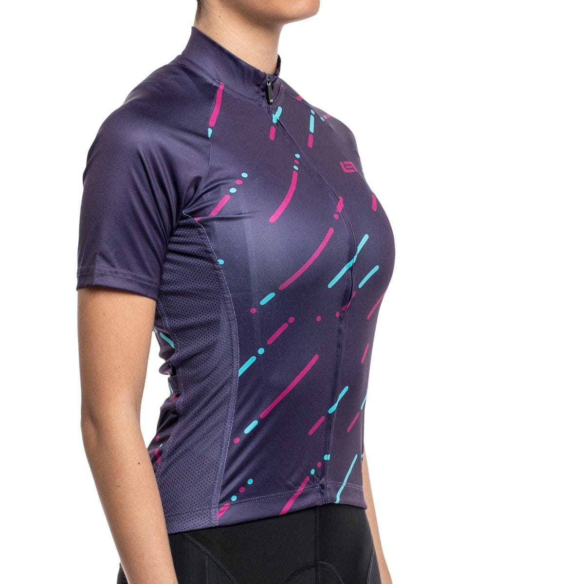 Bellwether Linear Short Sleeve Women's Jersey Plum