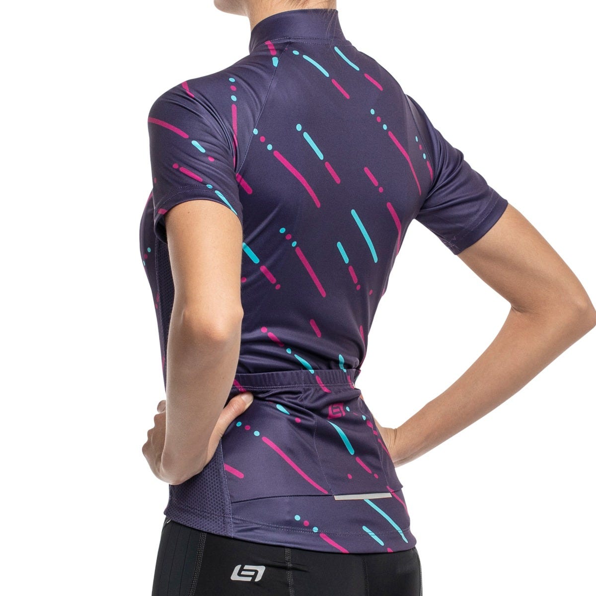 Bellwether Linear Short Sleeve Women's Jersey Plum