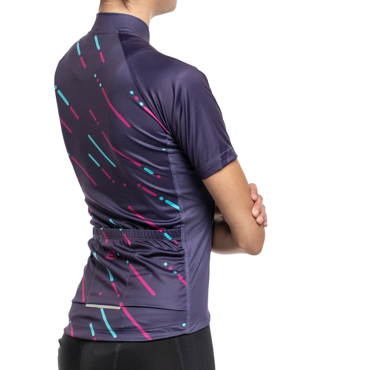 Bellwether Linear Short Sleeve Women's Jersey Plum