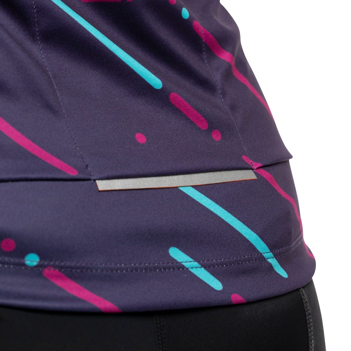 Bellwether Linear Short Sleeve Women's Jersey Plum