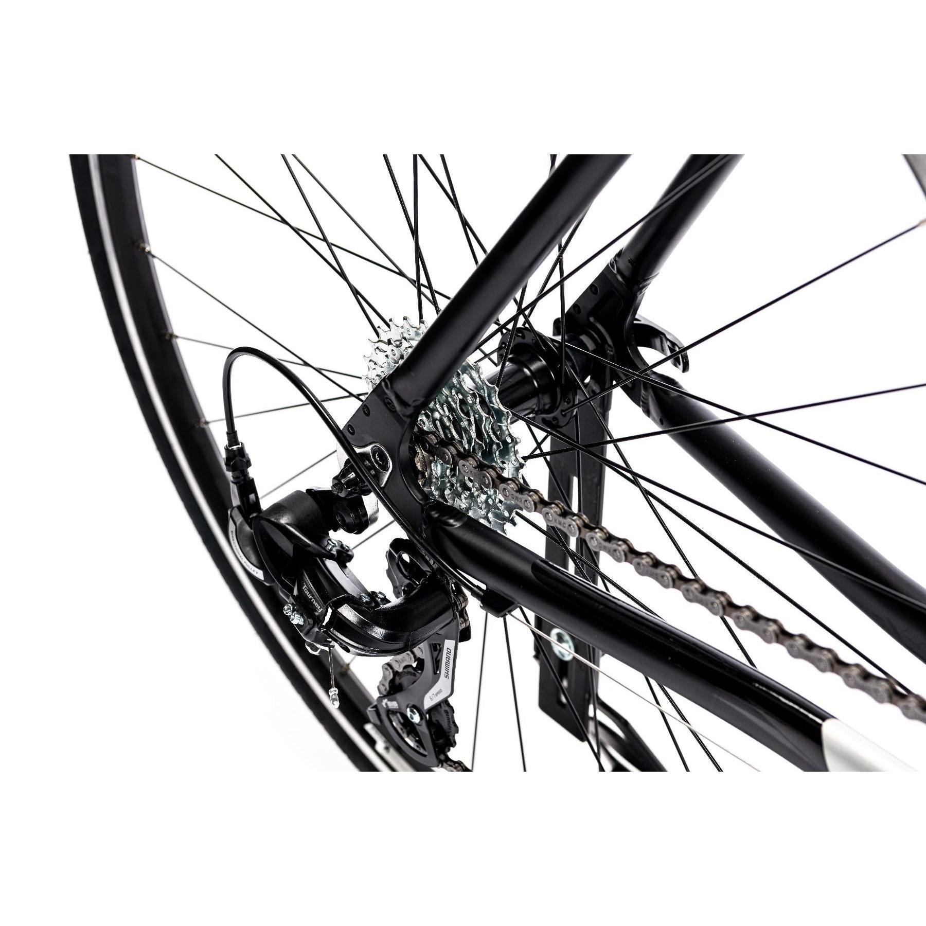 Merida Speeder 10 V Flat Bar Road Bike Matt Black/Silver