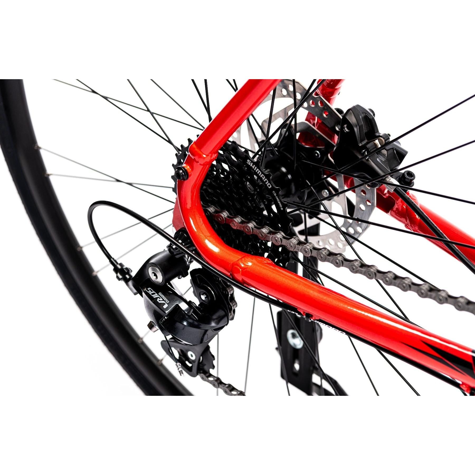 Merida Speeder 200 Flat Bar Road Bike Golden Red/Black