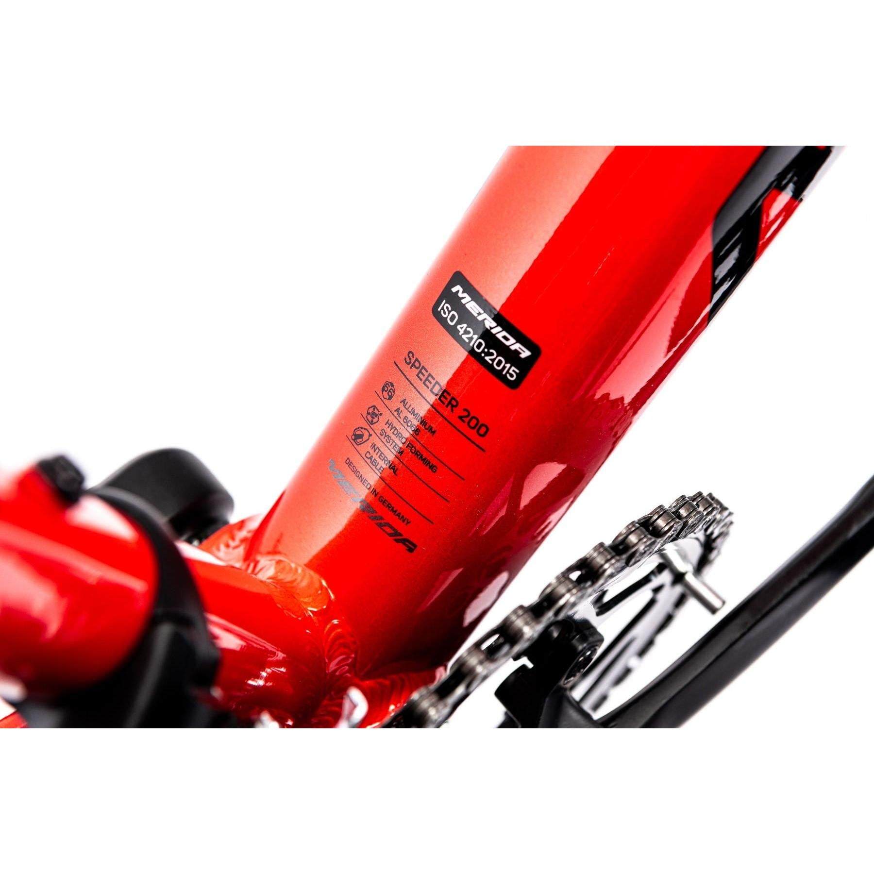 Merida Speeder 200 Flat Bar Road Bike Golden Red/Black