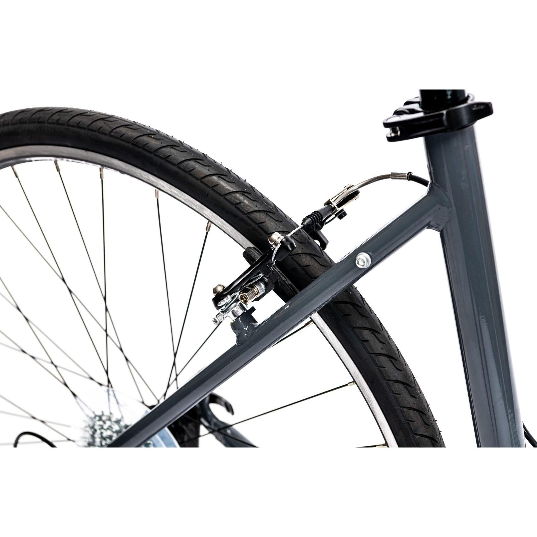 Merida Speeder 10 V Flat Bar Road Bike Glossy Grey/Black/Teal