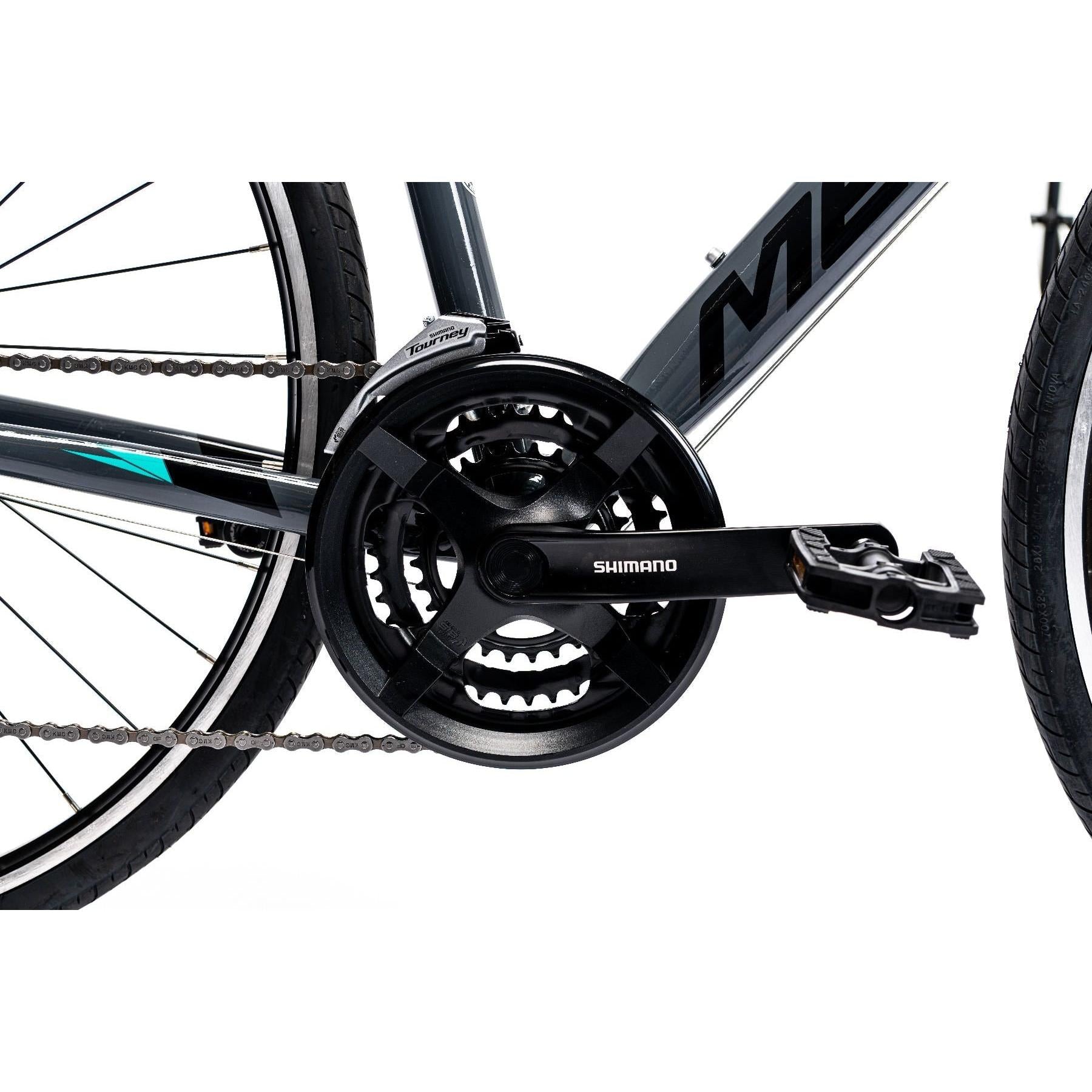 Merida Speeder 10 V Flat Bar Road Bike Glossy Grey/Black/Teal