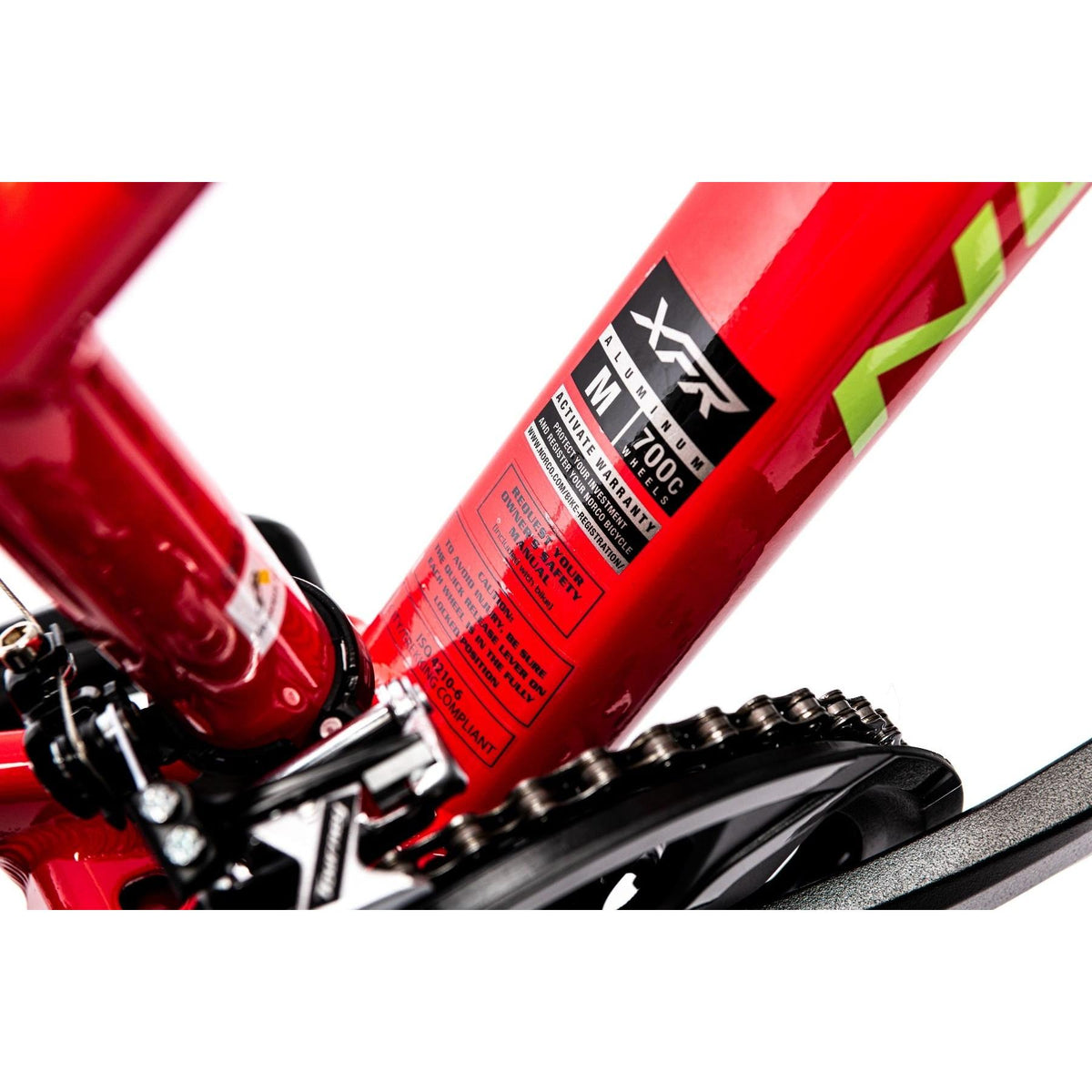 Norco XFR 3 Step Through Hybrid Bike Red/Green
