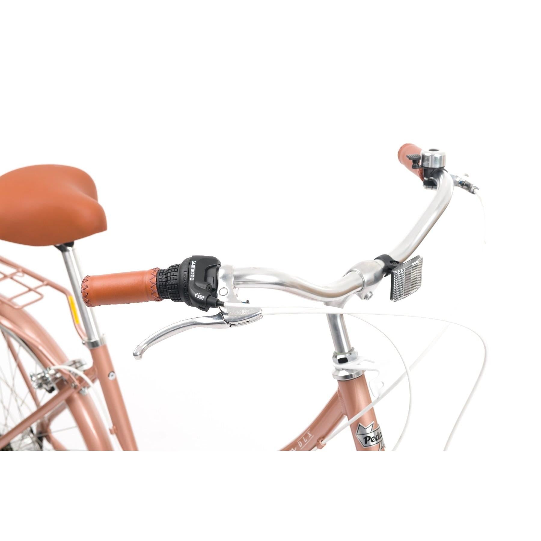 Pedal Uptown DLX Vintage Cruiser Bike Rose Gold