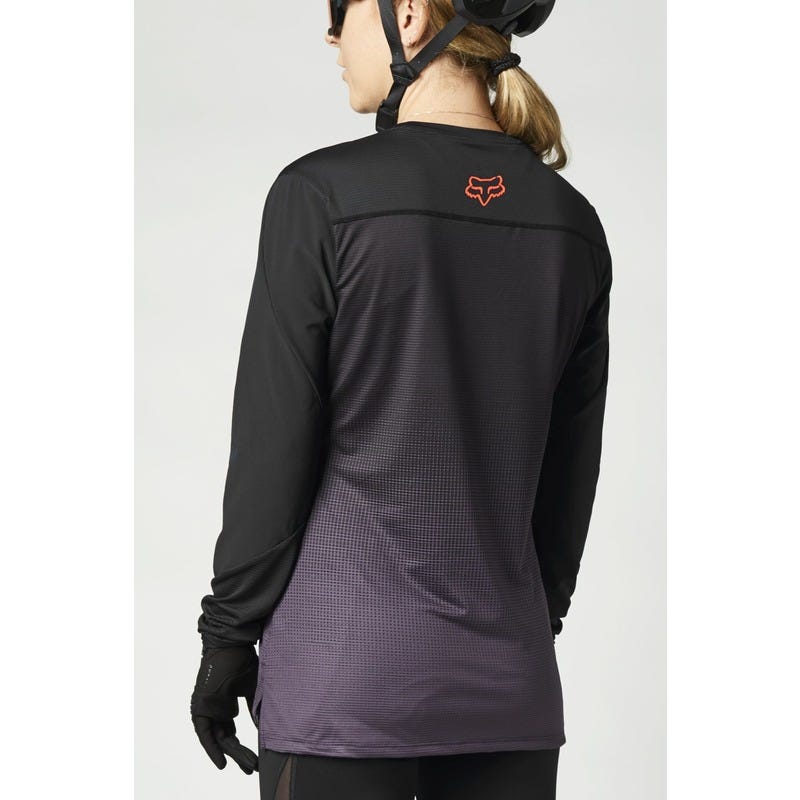 FOX Flexair Long Sleeve Women's Jersey Black/Purple