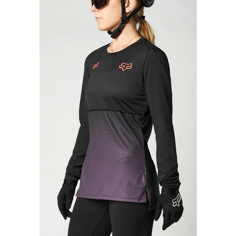 FOX Flexair Long Sleeve Women's Jersey Black/Purple