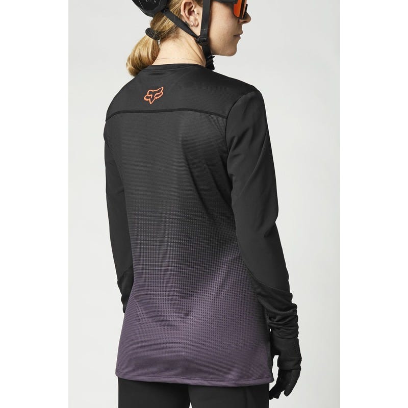 FOX Flexair Long Sleeve Women's Jersey Black/Purple