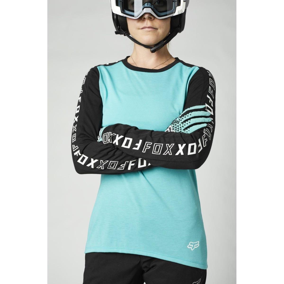 FOX Ranger DR Long Sleeve Women's Jersey Teal