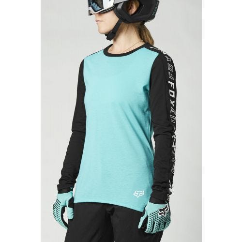 FOX Ranger DR Long Sleeve Women's Jersey Teal