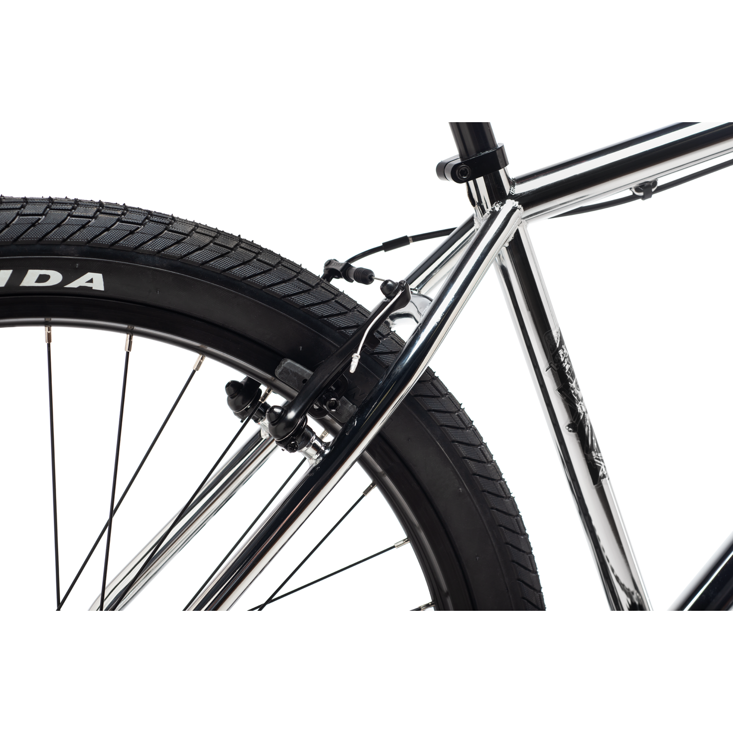 DK Legend 22.4 Inch TT BMX Cruiser Bike Chrome