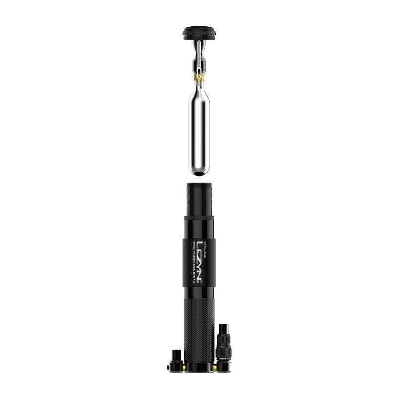 Lezyne CNC Tubeless Drive Pump and Repair Kit Black