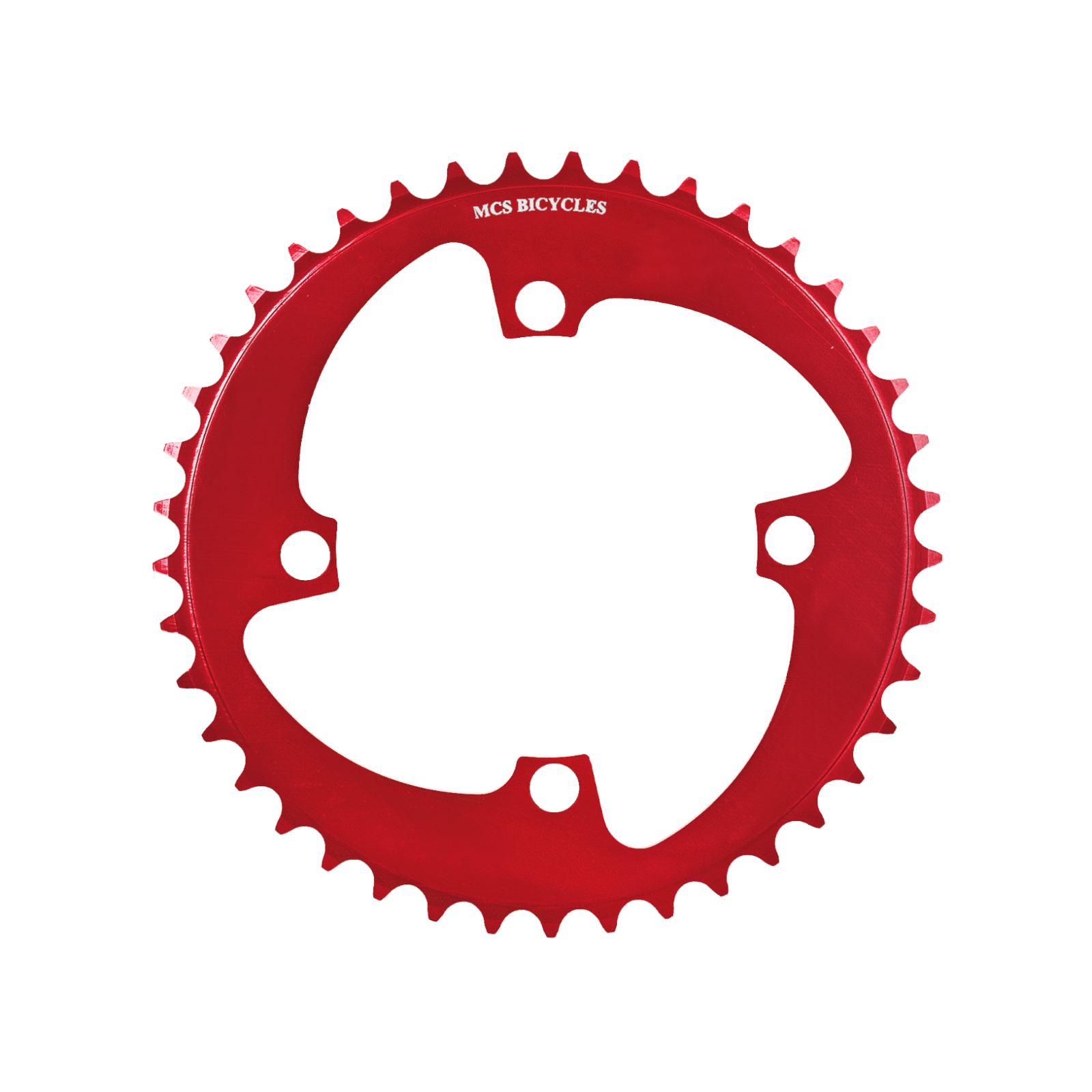 MCS 4-Hole BMX Chainring 44T Red